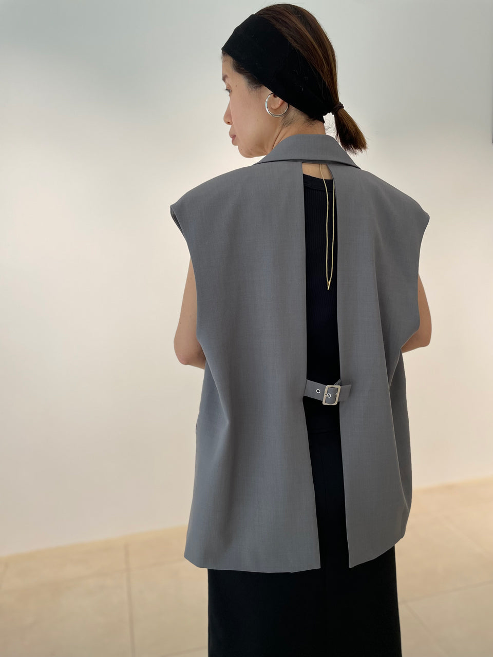 Back Open Tailored Vest