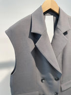 Back Open Tailored Vest