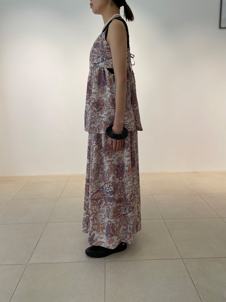 【SALE20%OFF】Paisley Jacquard Volume Skirt