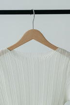 【MAIKU】Pleated knit top