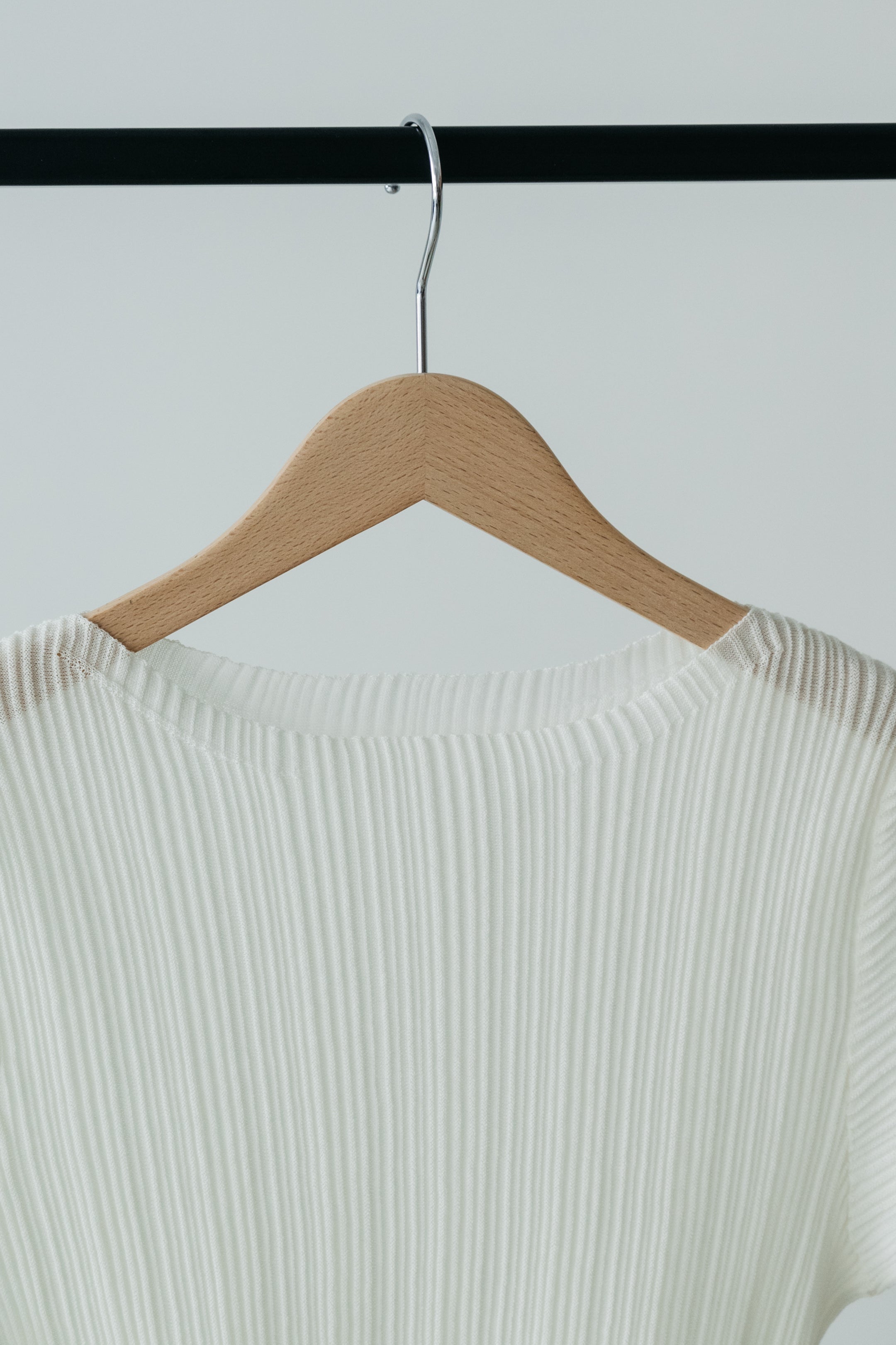 【MAIKU】Pleated knit top