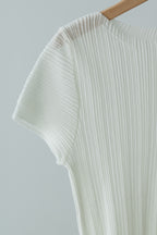 【MAIKU】Pleated knit top