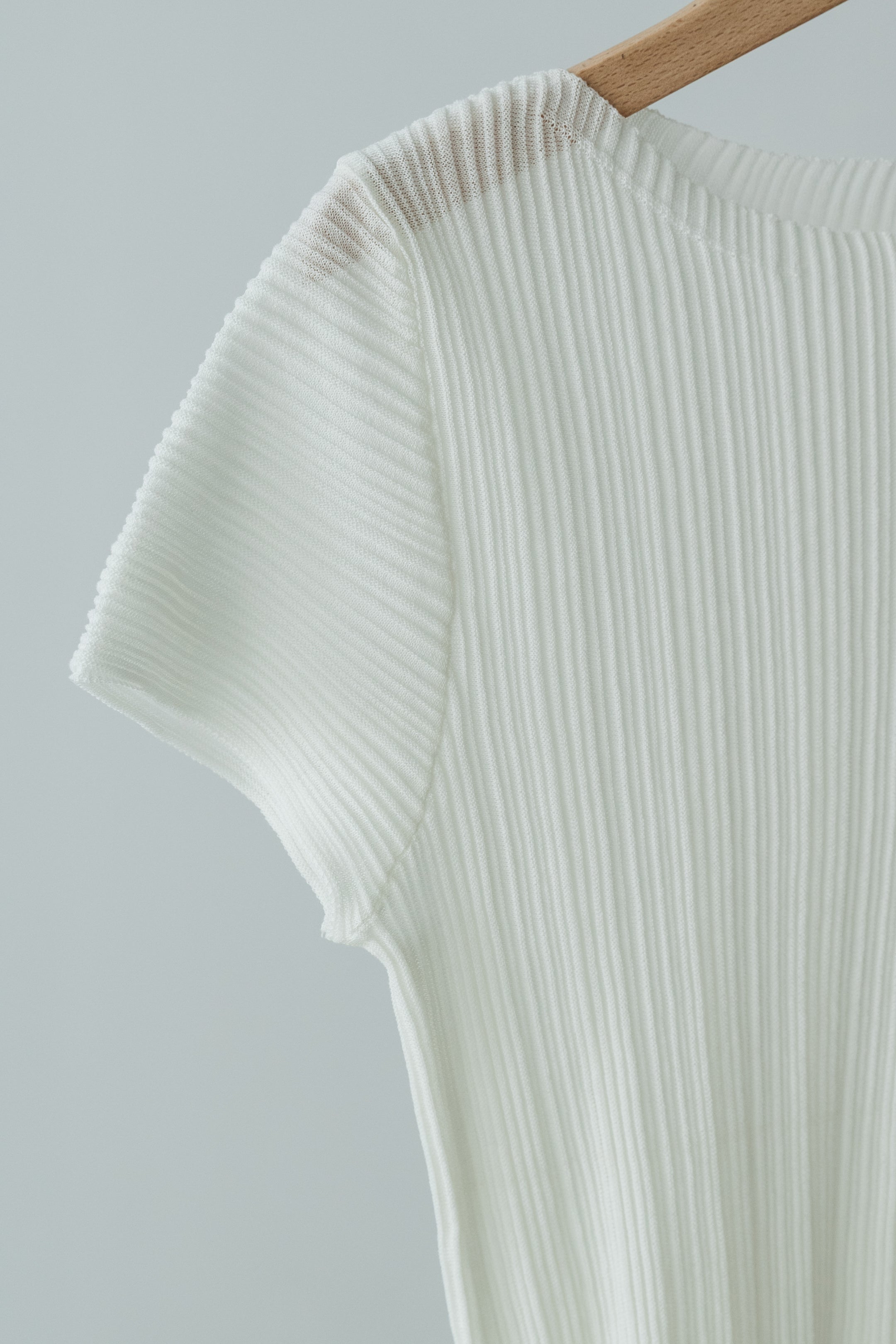 【MAIKU】Pleated knit top