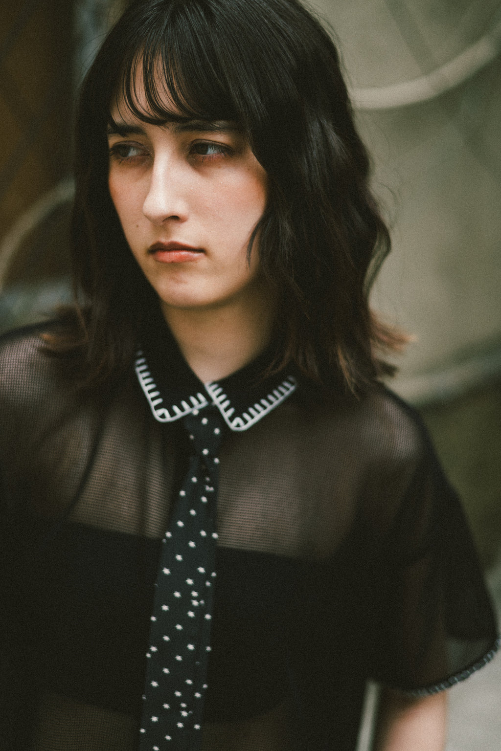 【ROOM.THE.ROOM】Elio flare mesh shirt