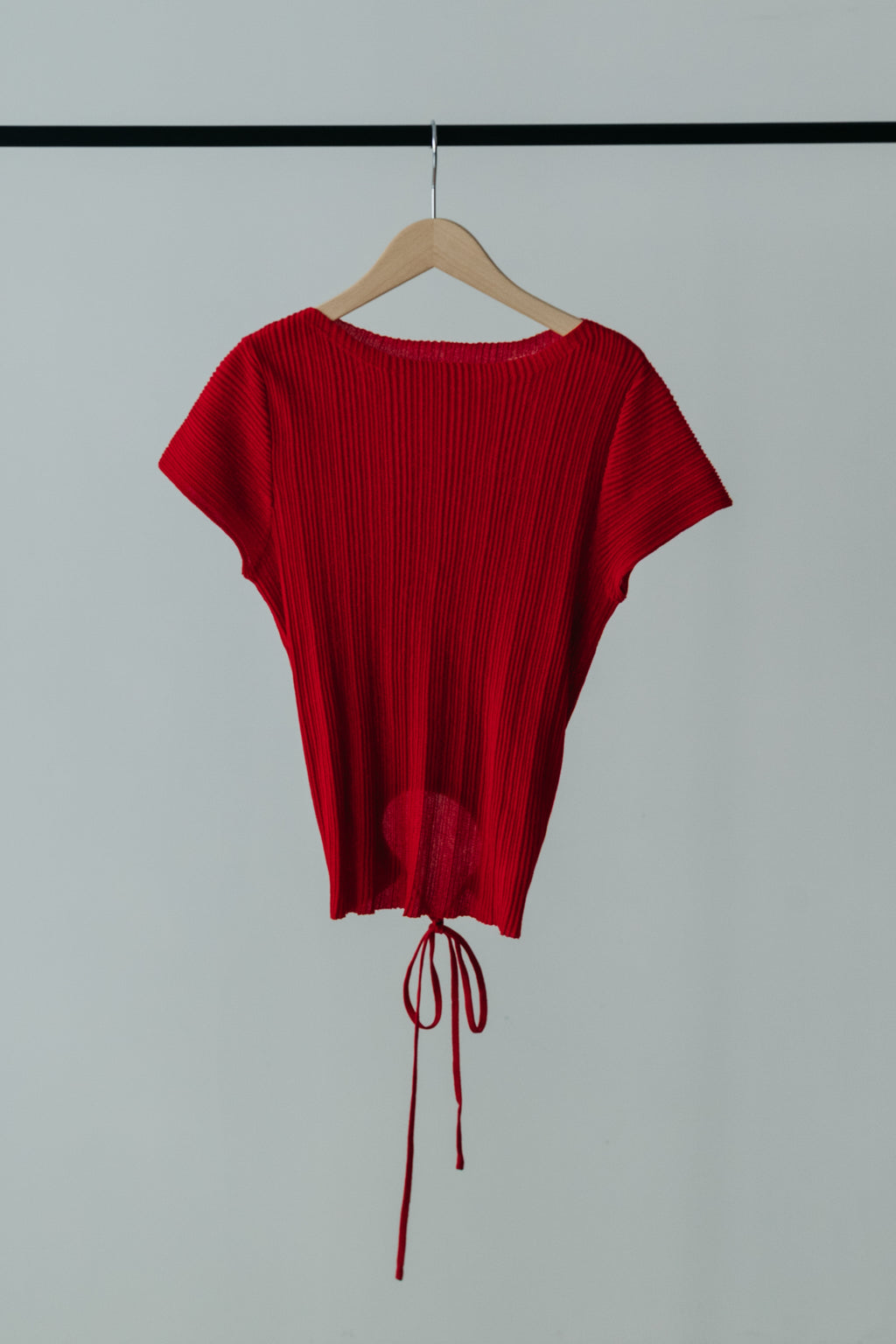 【MAIKU】Pleated knit top