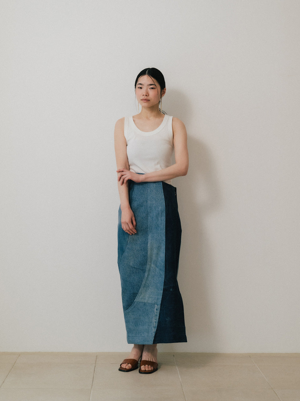 【AVENIR】Upcycled denim skirt