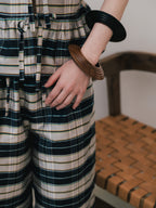 【faible and failure】Dupion silk pants