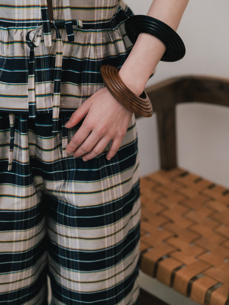 【faible and failure】Dupion silk pants