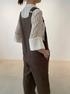 【ROOM.THE.ROOM】Jiggy Overalls/ Col. BROWN/ CHARCOAL