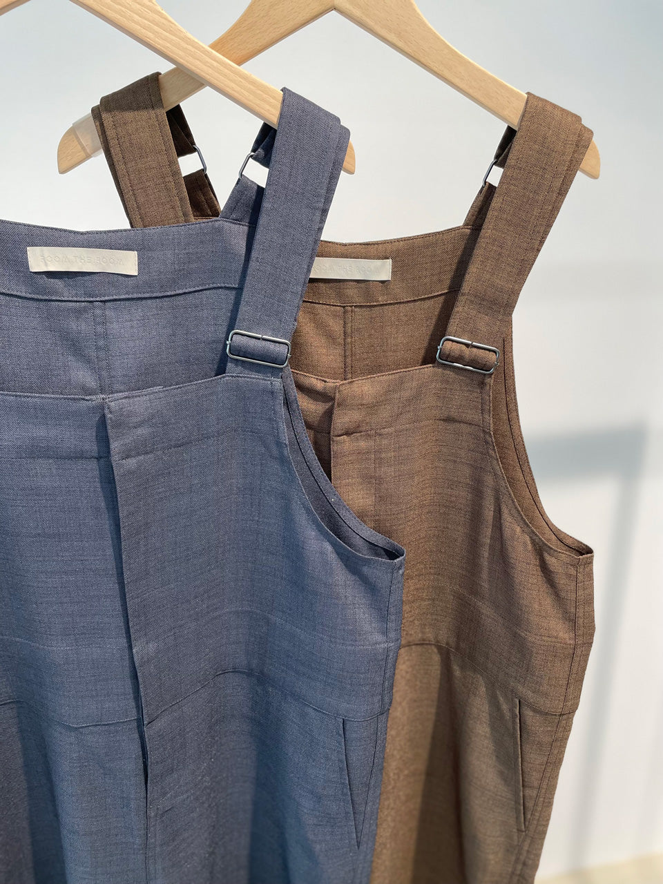 【ROOM.THE.ROOM】Jiggy Overalls/ Col. BROWN/ CHARCOAL