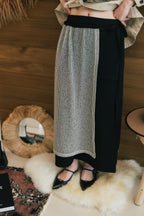 【ROOM.THE.ROOM】Straight skirt/ Col. IVORY/ BLACK