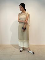 【ROOM.THE.ROOM】Straight skirt/ Col. IVORY/ BLACK