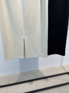 【ROOM.THE.ROOM】Straight skirt/ Col. IVORY/ BLACK