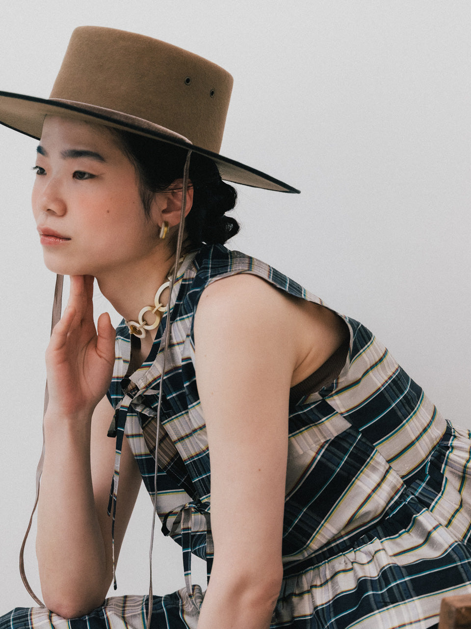 【faible and failure】Dupion silk blouse