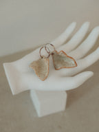 【g.binsky】AR hoop pierces(ピアス) Col. WHITE/ CREAM