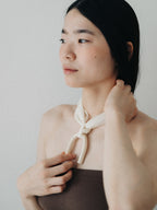 【g.binsky】ARK silk necklace Col. OFF WHITE
