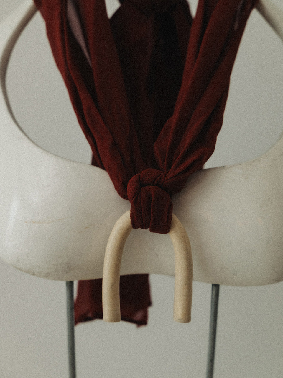 【g.binsky】ARK silk necklace Col. TERRACOTTA