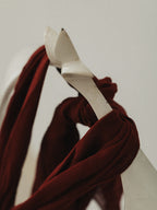 【g.binsky】ARK silk necklace Col. TERRACOTTA