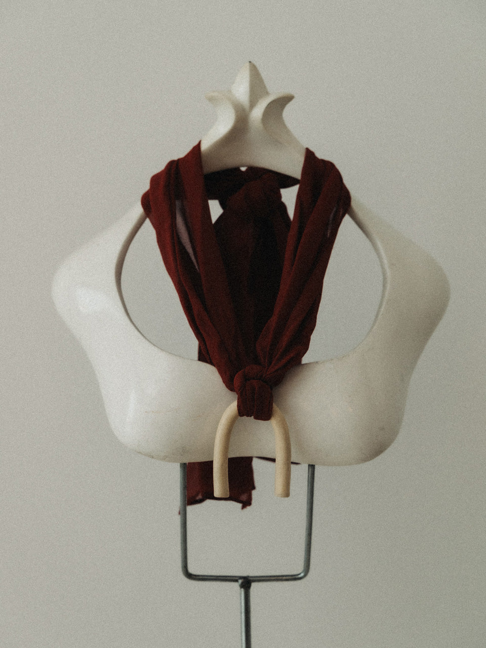 【g.binsky】ARK silk necklace Col. TERRACOTTA