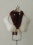 【g.binsky】ARK silk necklace Col. TERRACOTTA