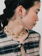 【ROOM.THE.ROOM】Buffalo horn circle necklace