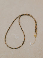 【Luce Costante】Animal long necklace Picasso jasper