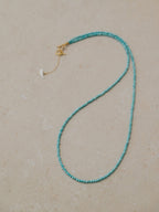 【Luce Costante】Animal long necklace Magnesite turquoise
