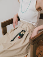 【Luce Costante】Animal long necklace Magnesite turquoise