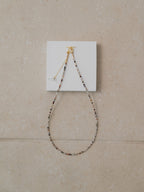 【Luce Costante】Animal short necklace Laguna lace agate