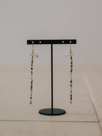 【Luce Costante】Animal long pierces(イヤリング変更可) Laguna lace agate