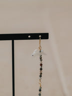 【Luce Costante】Animal long pierces(イヤリング変更可) Laguna lace agate