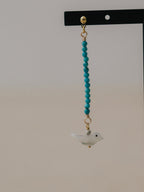 【Luce Costante】Animal short pierces(イヤリング変更可) Magnesite turquoise