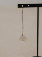 【Luce Costante】Animal short pierces(イヤリング変更可) Labradorite