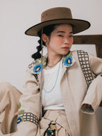 【ROOM.THE.ROOM】Buffalo horn double hoop earrings(イヤリング)