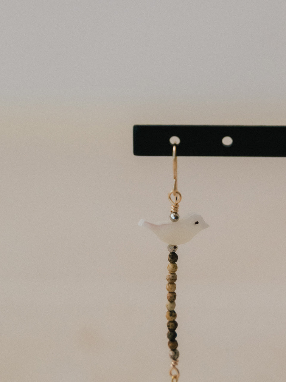 【Luce Costante】Animal long pierces(イヤリング変更可) Picasso jasper