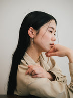 【Luce Costante】Animal long pierces(イヤリング変更可) Picasso jasper