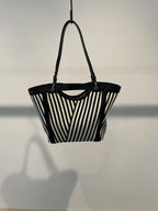 Jacquard Woven Wide Tote Bag