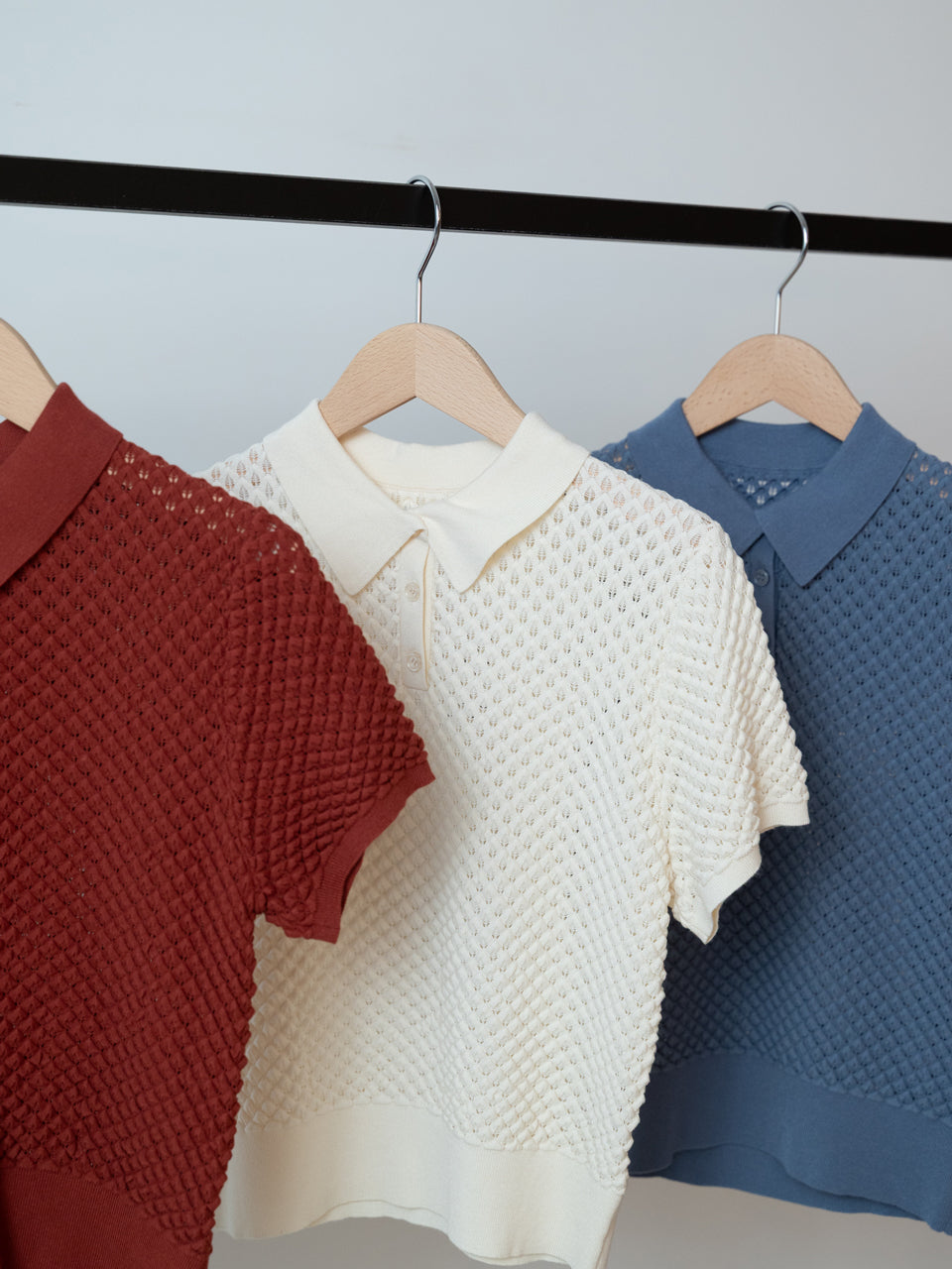 【PRE ORDER 2026SS】【ROOM.THE.ROOM】Brooklyn knit polo【先行予約2月中旬ごろ配送予定】