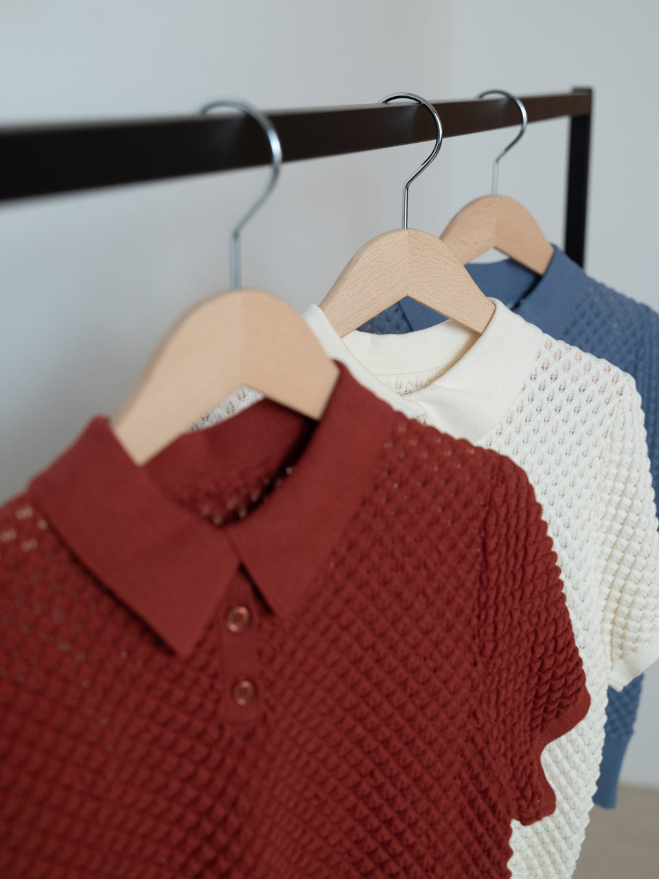 【PRE ORDER 2026SS】【ROOM.THE.ROOM】Brooklyn knit polo【先行予約2月中旬ごろ配送予定】