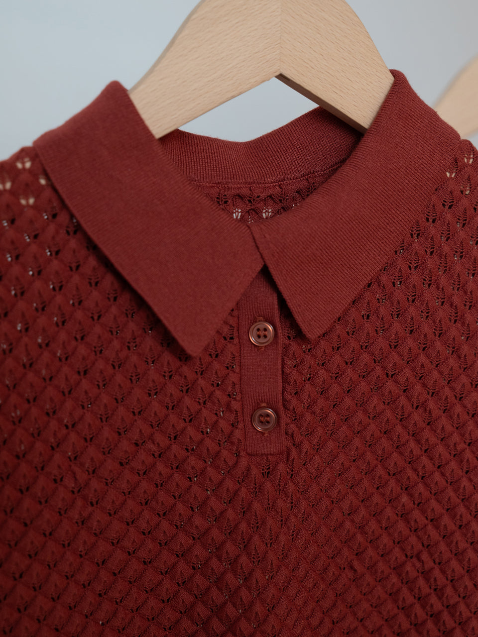 【PRE ORDER 2026SS】【ROOM.THE.ROOM】Brooklyn knit polo【先行予約2月中旬ごろ配送予定】