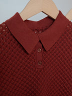 【PRE ORDER 2026SS】【ROOM.THE.ROOM】Brooklyn knit polo【先行予約2月中旬ごろ配送予定】