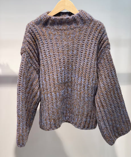 【faible and failure】 Brioche sweater Col.CAMEL,OFF WHITE