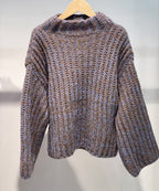 【faible and failure】 Brioche sweater Col.CAMEL,OFF WHITE