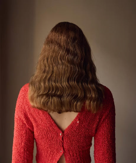 【faible and failure】 Silk knit cardigan Col.GREY