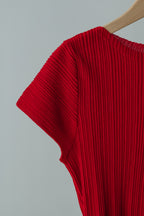 【MAIKU】Pleated knit top