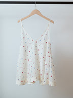 【PRE ORDER 2026SS】【ROOM.THE.ROOM】Brooklyn embroidery cami 【先行予約2月中旬ごろ配送予定】