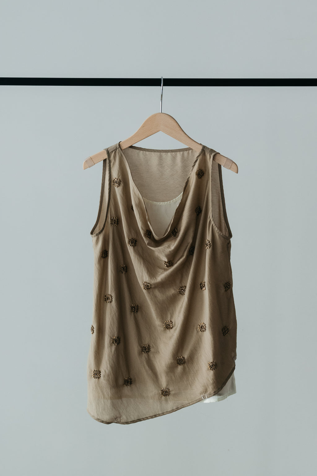 【MAIKU】bijou embroidery top
