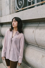 【ROOM.THE.ROOM】Elio front-tie shirt