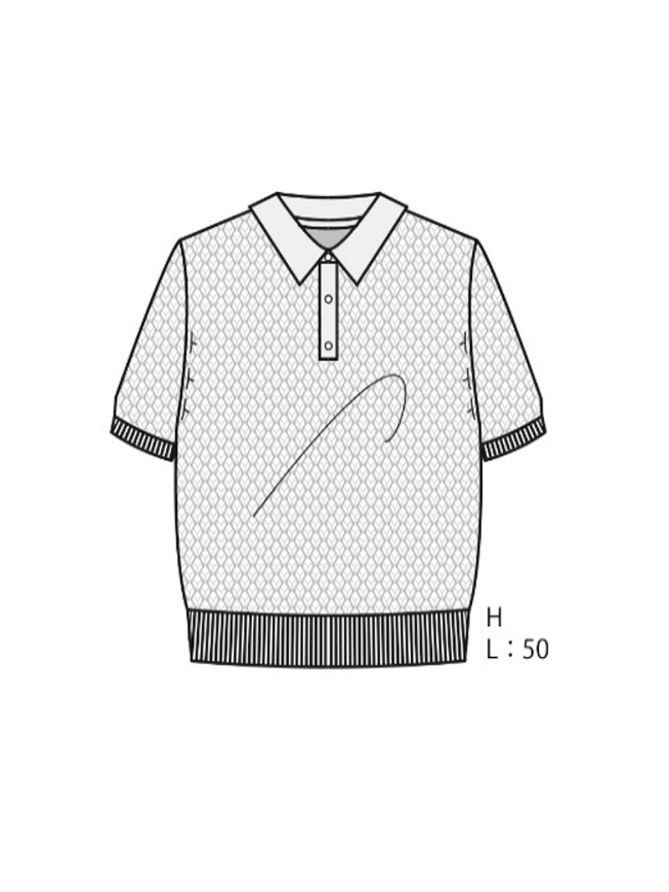 【PRE ORDER 2026SS】【ROOM.THE.ROOM】Brooklyn knit polo【先行予約2月中旬ごろ配送予定】