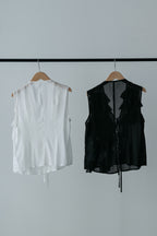 【MAIKU】Frill asymmetrical blouse